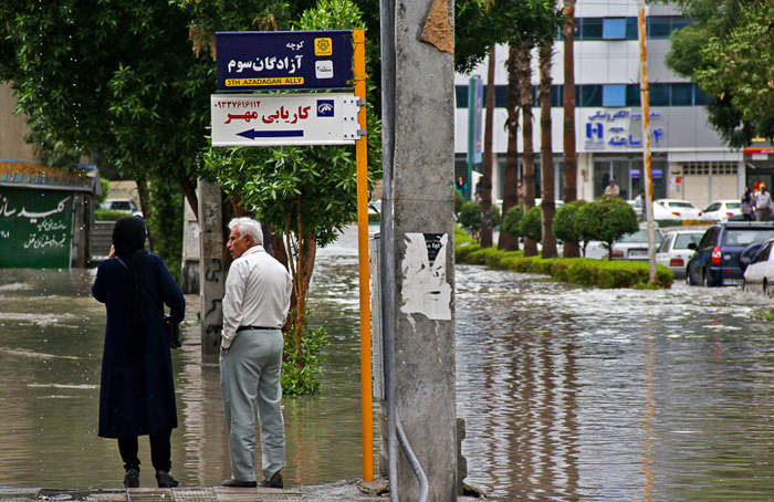 (تصاویر) آب گرفتگی در بندرعباس